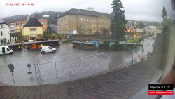 Střed obce Rokytnice nad Jizerou