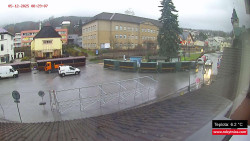 Střed obce Rokytnice nad Jizerou