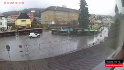 Střed obce Rokytnice nad Jizerou