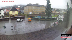 Střed obce Rokytnice nad Jizerou