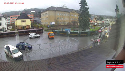 Střed obce Rokytnice nad Jizerou