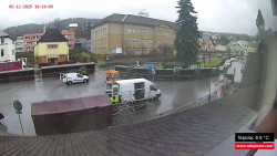 Střed obce Rokytnice nad Jizerou