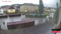 Střed obce Rokytnice nad Jizerou