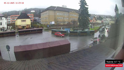 Střed obce Rokytnice nad Jizerou