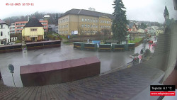 Střed obce Rokytnice nad Jizerou