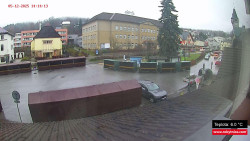 Střed obce Rokytnice nad Jizerou