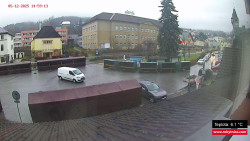 Střed obce Rokytnice nad Jizerou