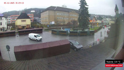 Střed obce Rokytnice nad Jizerou