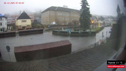 Střed obce Rokytnice nad Jizerou