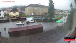 Střed obce Rokytnice nad Jizerou