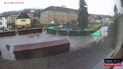 Střed obce Rokytnice nad Jizerou