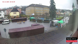 Střed obce Rokytnice nad Jizerou