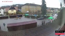 Střed obce Rokytnice nad Jizerou