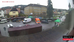 Střed obce Rokytnice nad Jizerou