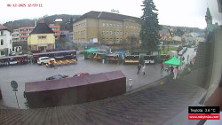 Střed obce Rokytnice nad Jizerou