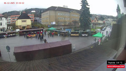 Střed obce Rokytnice nad Jizerou