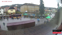 Střed obce Rokytnice nad Jizerou