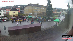 Střed obce Rokytnice nad Jizerou