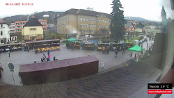 Střed obce Rokytnice nad Jizerou