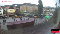 Střed obce Rokytnice nad Jizerou