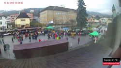 Střed obce Rokytnice nad Jizerou