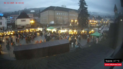 Střed obce Rokytnice nad Jizerou