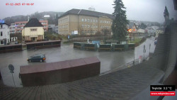 Střed obce Rokytnice nad Jizerou