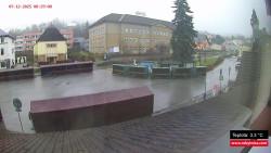 Střed obce Rokytnice nad Jizerou