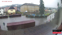 Střed obce Rokytnice nad Jizerou