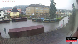 Střed obce Rokytnice nad Jizerou