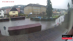 Střed obce Rokytnice nad Jizerou