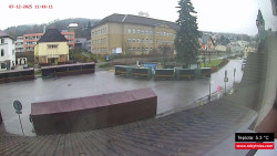 Střed obce Rokytnice nad Jizerou