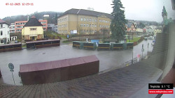 Střed obce Rokytnice nad Jizerou