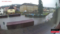 Střed obce Rokytnice nad Jizerou