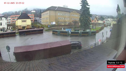 Střed obce Rokytnice nad Jizerou