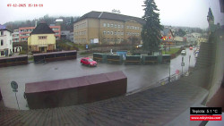 Střed obce Rokytnice nad Jizerou