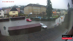 Střed obce Rokytnice nad Jizerou