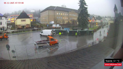 Střed obce Rokytnice nad Jizerou