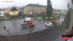 Střed obce Rokytnice nad Jizerou