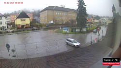 Střed obce Rokytnice nad Jizerou