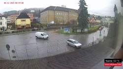 Střed obce Rokytnice nad Jizerou