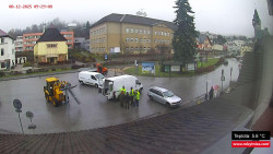 Střed obce Rokytnice nad Jizerou