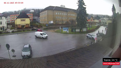 Střed obce Rokytnice nad Jizerou