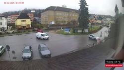 Střed obce Rokytnice nad Jizerou