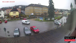 Střed obce Rokytnice nad Jizerou