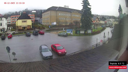 Střed obce Rokytnice nad Jizerou