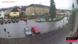 Střed obce Rokytnice nad Jizerou