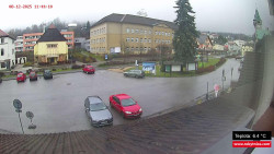 Střed obce Rokytnice nad Jizerou