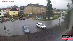 Střed obce Rokytnice nad Jizerou