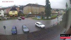 Střed obce Rokytnice nad Jizerou